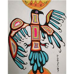 Norval morrisseau (1932-2007) Thunderbird.