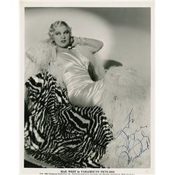Mae West vintage signed photograph.
