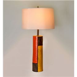 ITALIAN RIMINI BITOSSI POTTERY MONDRIAN LAMP