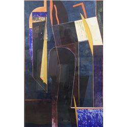 JOHN PAVLICEK "ST. VITUS" MIXED MEDIA COLLAGE