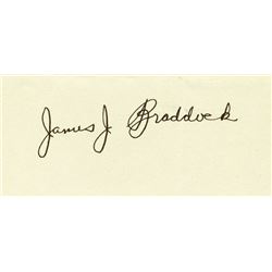VINTAGE JIMMY BRADDOCK SIGNED CUTTING.