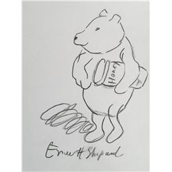 E. H. Shepard drawing of "Winnie the Pooh".