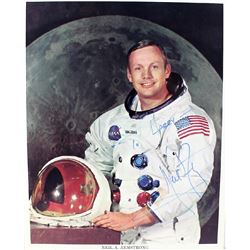 Neil Armstrong First Astronaut on the Moon Signed Photo