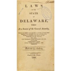 Run of Delaware laws, 1798-1805