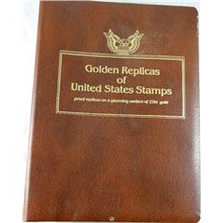 22 Carat Gold PROOF Replicas of U.S Stamps