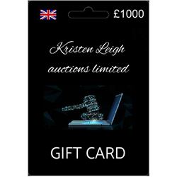 £1000 Kristen Leigh auctions limited gift card.