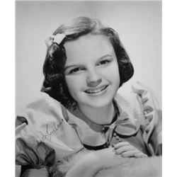 JUDY GARLAND SIGNED PHOTO.