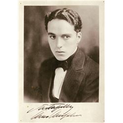 CHARLIE CHAPLIN SIGNED PHOTO.