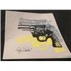Image 1 : ANDY WARHOL: Revolver gun drawing.