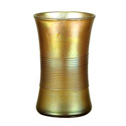 Iridescent art glass tumbler