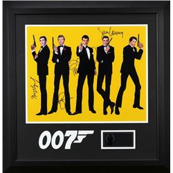 JAMES BOND SIGNED  BY MANY 007 AGENTS.