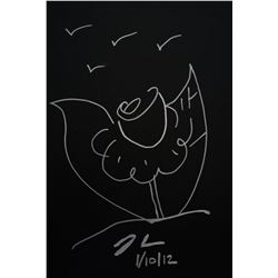 JEFF KOONS FLOWER SKETCH.