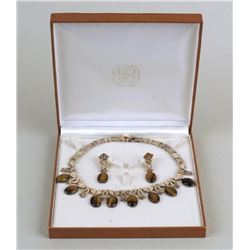 Mexican Los Ballesteros Sterling Necklace and Earrings