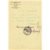 Image 1 : BORIS ASAFIEV HANDWRITTEN SIGNED LETTER