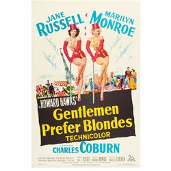 Gentlemen Prefer Blondes (20th Century Fox, 1953). One Sheet