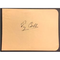 Ty Cobb (1886-1961).
