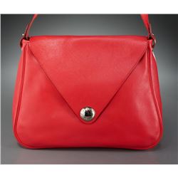 Rouge Hermes Christine shoulder bag.