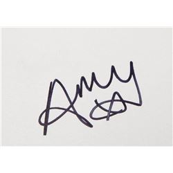 AMY WINEHOUSE SIGNED CARD.