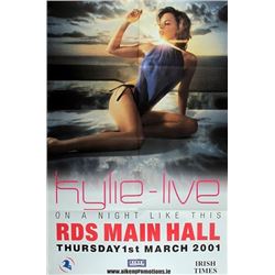 Kylie Minogue, On a Night Like This tour, Concert poster.