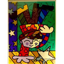 Romero Britto 'Upsidedown Too'.