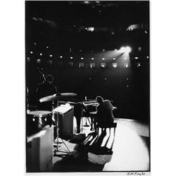 RAY CHARLES 1966: BILL RAY SILVER GELATIN SIGNED PRINT.