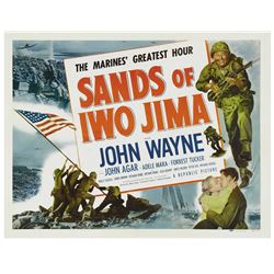 Sands of Iwo Jima (Republic, 1950) poster.,