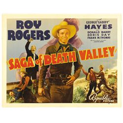 Saga of Death Valley (Republic, 1939) poster.