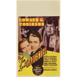 The Last Gangster (MGM, 1937). Midget Window Card (8" X 14")