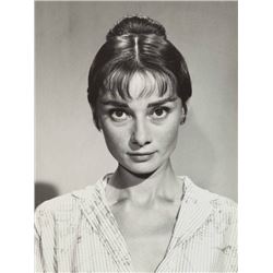 AUDREY HEPBURN SILVER GELATIN PHOTO.