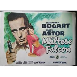 THE MALTESE FALCON REPRODUCTION POSTER.