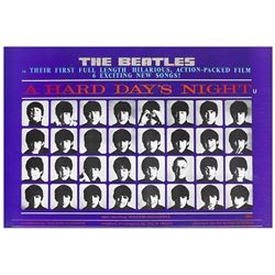 The Beatles. A Hard Day's Night movie poster.