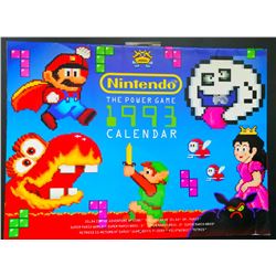 NINTENDO THE POWER GAME 1993 CALENDAR.
