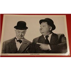 LAUREL AND HARDY CARD.