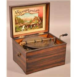 German Rosewood Case Disc Music Box.