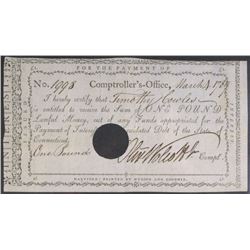 Secy Treasury OLIVER WOLCOTT, JR - Pay Order Signed