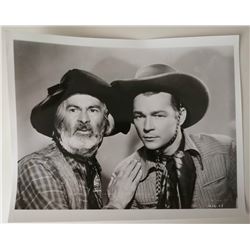 ROY ROGERS AND GABBY HAYES VINTAGE PHOTO.