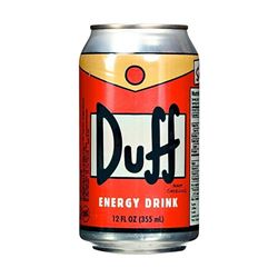 3 Cans of Duff ‘Beer’ Homer Simpson’s Energy Drink