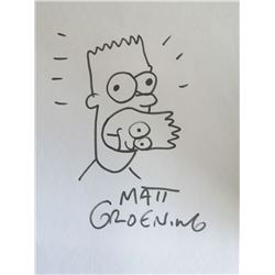 BART SIMPSON DRAWING BY MATT GROENING.