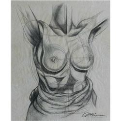 David Alfaro Siqueiros -  Charcoal Sketch