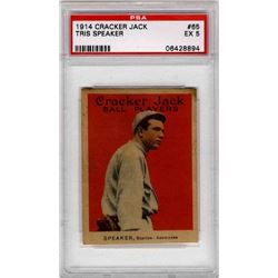 Tris Speaker 1914 Cracker Jack Number 65.