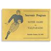 Image 1 : 1920 Notre Dame vs. Valparaiso Program