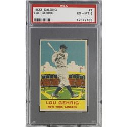 1933 Delong #7 Lou Gehrig