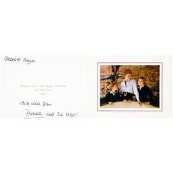 Princess Diana signed Christmas Card