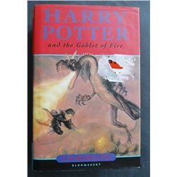 J.K. ROWLING SIGNED 'HARRY POTTER AND THE GOBLET OF FIRE' HARDBACK.