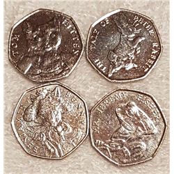 A COLLECTION OF BRITISH BEATRIX POTTER COINS.