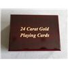 Image 4 : 24 CARAT GOLD PLATED PLAYING CARDS.