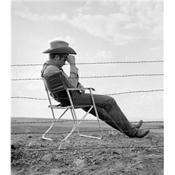 Frank Worth - James Dean resting on the set of 'Giant'