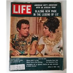 Life Magazine 13th April 1962 - The Legend of Liz Taylor/Richard Burton