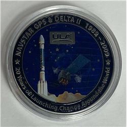 United Launch Alliance Delta II Navstar GPS 1989 - 2009 Challenge Coin NASA