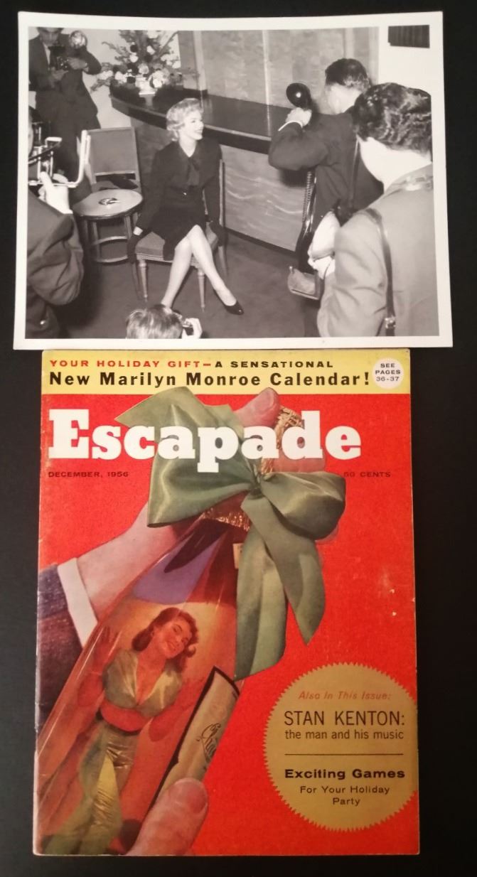 ESCAPADE DEC 1956 MAGAZINE AND MILTON GREENE MARILYN MONROE - PRINCE ...